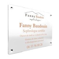 Plaque sophrologue personnalisée