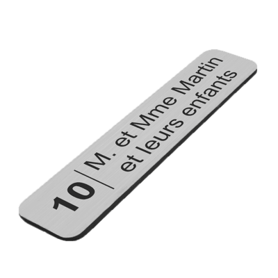 plaque boite aux lettres